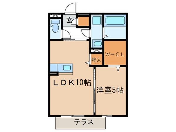 ドゥ　ボナール岩船の物件間取画像